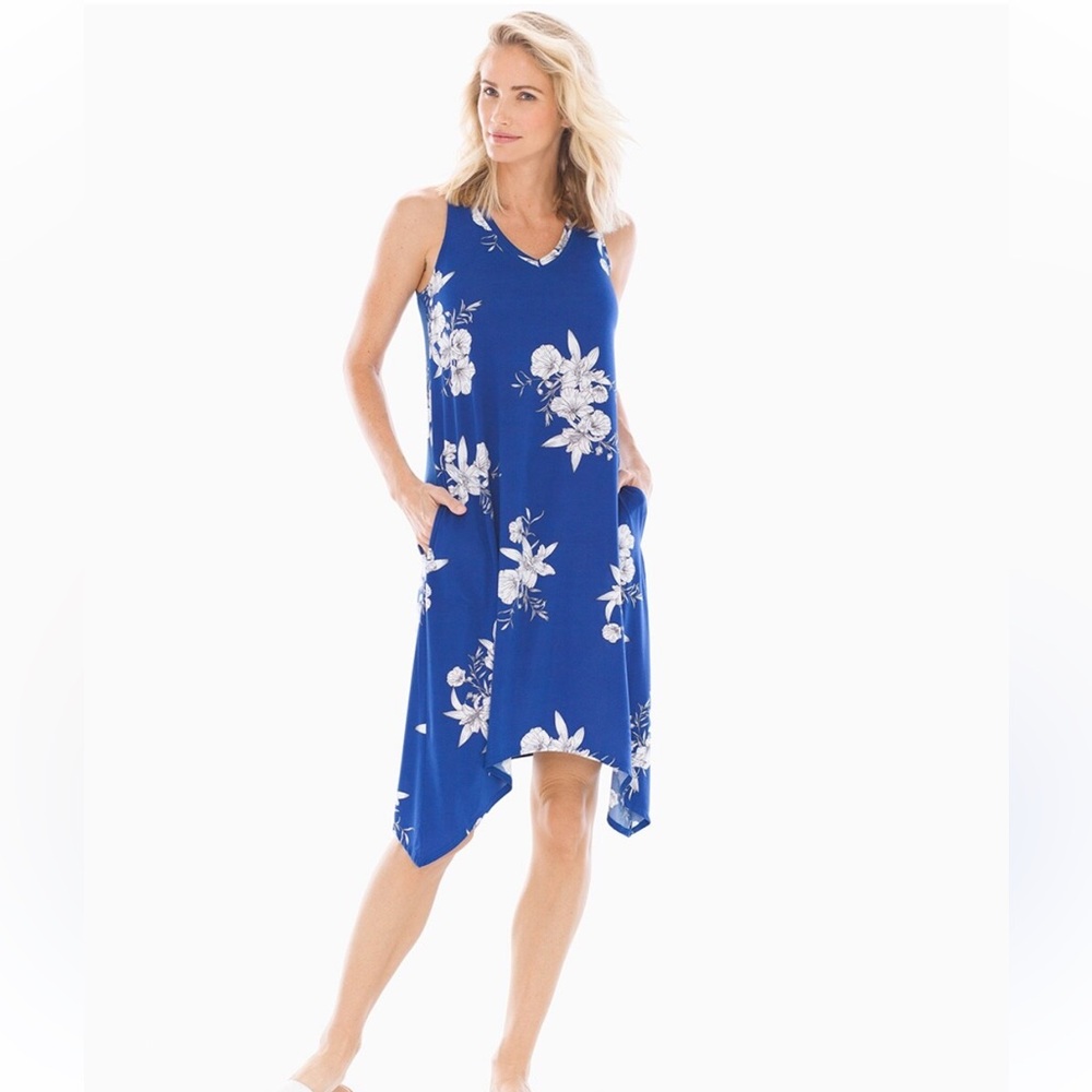 Soma Blue and White Sundress